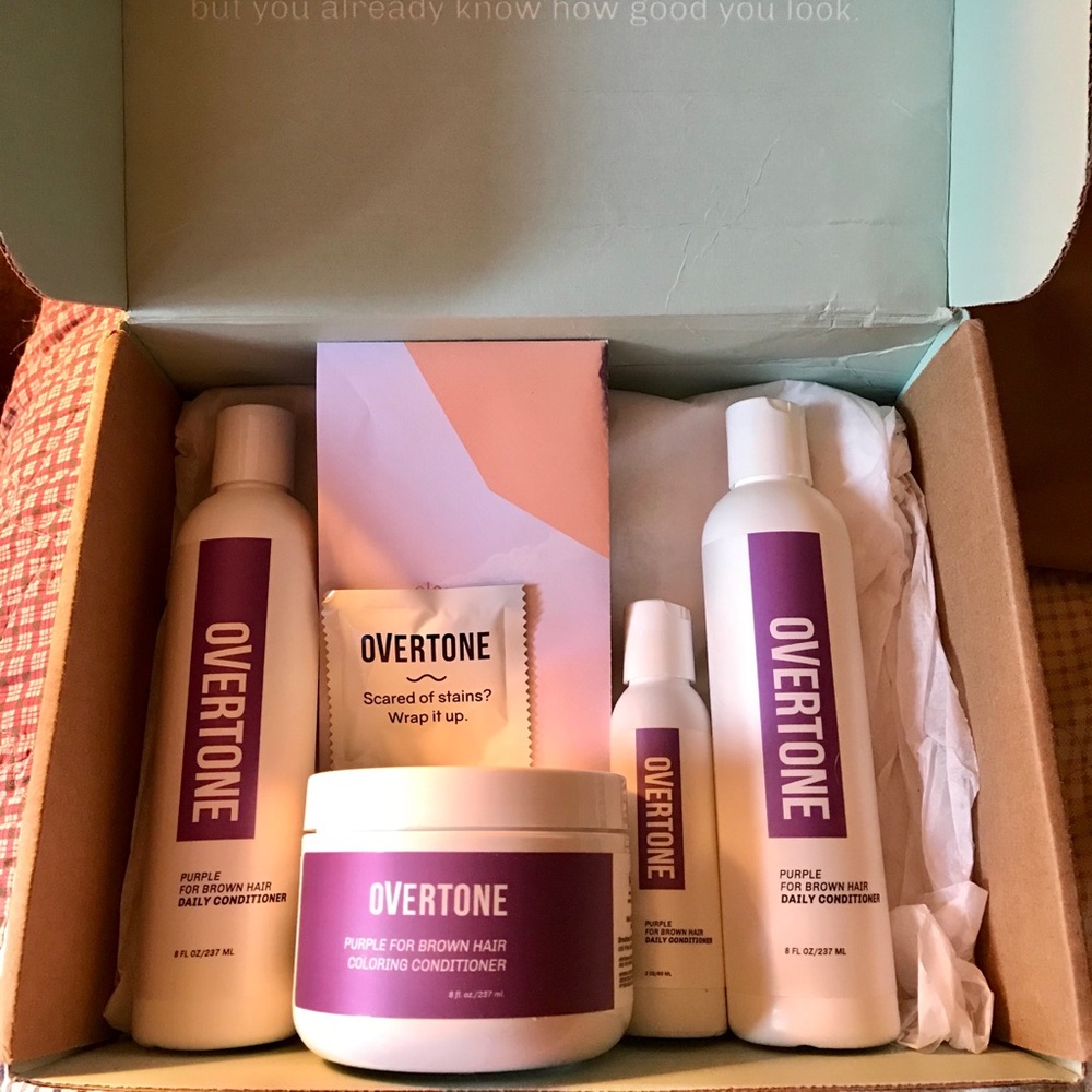 Overtone Purple for Brown Hair Color